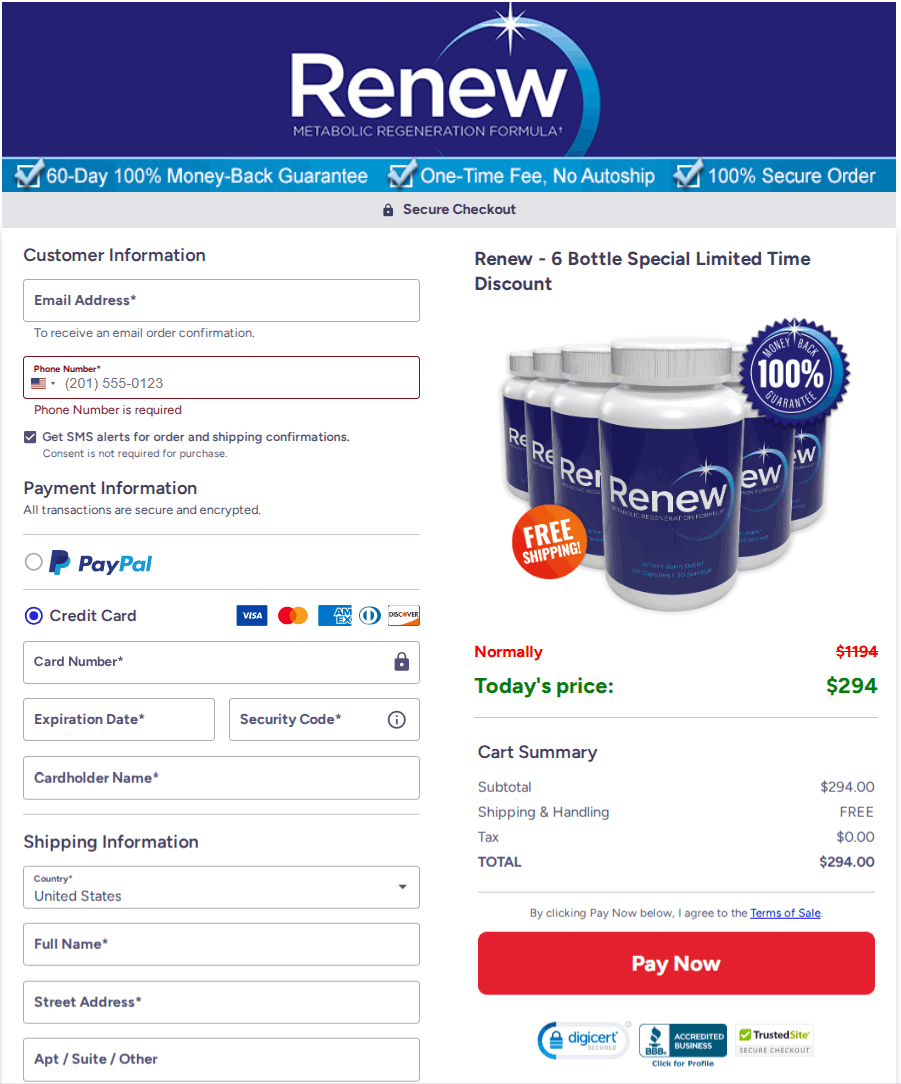 Synaptigen Checkout